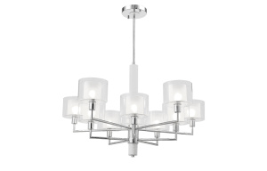 Люстра на штанге Crystal Lux MAESTRO SP-PL5+5 CHROME