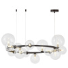 Подвесная люстра Lumina Deco LDP 7033-15 BK+CL