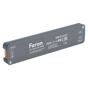 Трансформатор для светодиодной ленты Feron LB010 150W 24V IP20 53147