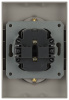 Розетка Эра Arktik 16-2107-07 без заземления двойная 2X2P 16А-250В титан Б0071687