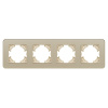 Рамка на 4 поста стеклянная Arlight FRM-OMALI-GS-4-GD 049703
