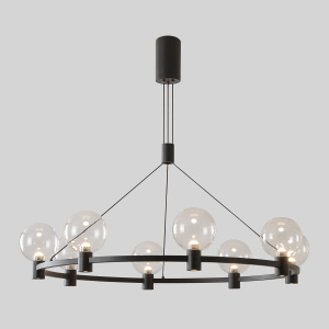 Подвесная люстра Crystal Lux DUET SP56W LED BLACK