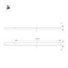 Трековый магнитный светильник Arlight MAG-MICROCOSM-FLAT-ELASTIC-L2000-16W Warm3000 (BK, 100 deg, 24V) 043250