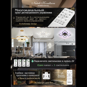 Подвесная люстра Natali Kovaltseva HIGH-TECH LED LAMPS 82051