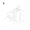 Коннектор угловой Arlight MAG-MICROCOSM-CON-L90 (BK) (Arlight, IP20) 044527