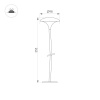 Уличный светильник Arlight KT-MUCENA-BOLL-B-H350-1W Warm3000 (WH, 100 deg, 24V) (IP65 Металл) 056053
