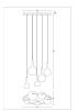 Каскадная люстра Arte Lamp Gala A2720SP-5SG