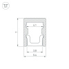 Алюминиевый профиль Arlight ARH-Micro-0507-2000 Anod 036399