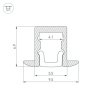 Алюминиевый профиль Arlight ARH-Micro-F-W4-2000 Anod 036400