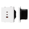 USB Розетка тип А+С+С софт-тач белый кварц Arlight SCT-MUACC-SFPL-FC-WH (65W, QC3) 061839(1)