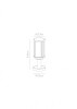 Садовый светильник ARTE Lamp A1036FN-1BK