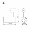 Трековый светодиодный светильник Arlight LGD-Gera-Truecolor-4TR-R55-10W Day4000 CRI98 031407
