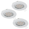 Комплект встраиваемых светильников (3 шт.) Eglo Einbauspot led 75349