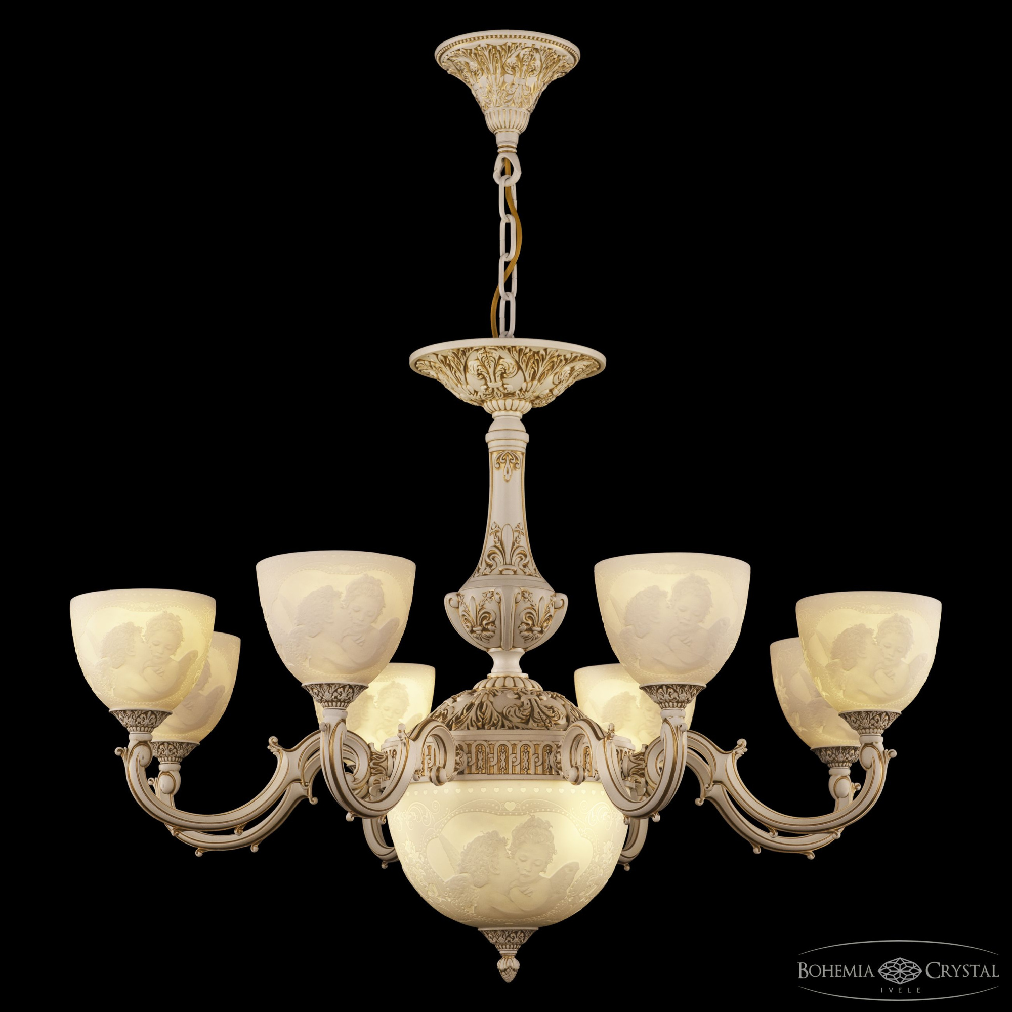 Подвесная люстра Bohemia Ivele Crystal AL78101P/8/250 WMG P1 U Angel