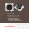 Розетка USB 2.1А+1А Arte Milano 202.46-1.shampan