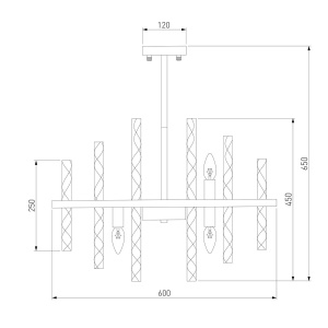 Люстра на штанге Bogates Hollis 367/9 Smart