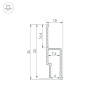 Профиль Arlight STRETCH-WALL-TECH-2000 056254