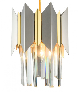 Подвесная люстра Natali Kovaltseva QUEEN 79006/1W BRASS SILVER