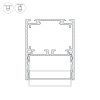 Алюминиевый профиль Arlight SL-LINE-4050-3L-2000 ANOD 044666