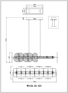 Подвесная люстра Wertmark Nicola WE159.20.323