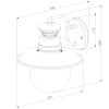 Уличный настенный cветильник Elektrostandard Talli D GL 3002D брауни 4690389106569