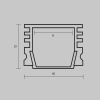 Алюминиевый профиль накладной 16x12 Maytoni Led Strip ALM-005-W-2M 631006