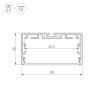 Профиль Arlight PLS-LOCK-W50-SMT-2000 ANOD 033772