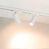 Трековый трехфазный светильник Arlight LGD-ARTEMIS-TRACK-4TR-R55-12W Warm3000 (WH, 8-80 deg, 230V, TRIAC) (IP20 Металл) 058639