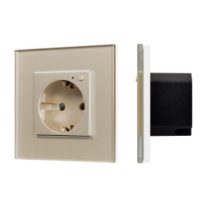 Розетка электрическая с Zigbee управлением Arlight SCT-OMALI-EUZB1-PL-GD (240V, 16A, Zigbee) 050218
