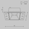 Встраиваемый светильник Maytoni Technical Share DL051-01-GU10-SQ-WB