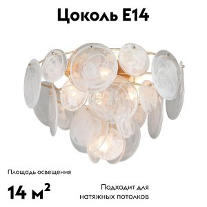 Потолочная люстра Vitaluce V5828-8/6+1PL