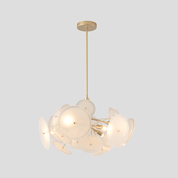 Люстра на штанге Crystal Lux DANDELION SP6 GOLD