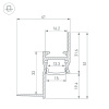 Алюминиевый профиль Arlight ARH-СEIL-S14-SHADOW-3000 WHITE 045554