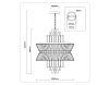 Подвесная люстра Ambrella Light High Light Crystal LH41017