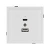 Механизм USB розетки Arlight SCT-TENDO-MUAC-SFPL-WH (5V, 3A, QC3) 054539