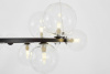 Подвесная люстра Lumina Deco LDP 7033-15 BK+CL