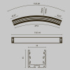 Радиусный профиль Maytoni Led strip ALM-3535R-B-D-45°-3M