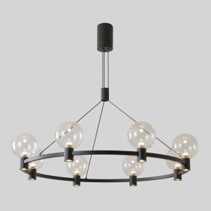 Подвесная люстра Crystal Lux DUET SP56W LED BLACK