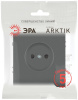Розетка Эра Arktik 16-2106-06 без заземления 2P 16А-250В графит Б0071678