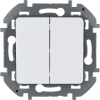 Выключатель двухклавишный Legrand Inspiria 673620