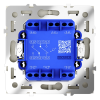 Проходной переключатель двухклавишный Voltum S70 VLS020305 (сталь)