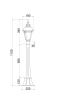 Ландшафтный светильник Maytoni Goiri O028FL-01BZ