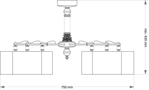 Потолочная люстра Kutek Merano MER-PL-6 (P/A)