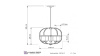 Подвесная люстра Lumina Deco Monterey LDP 1141-5 BK+MD