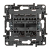 Переключатель двухклавишный Legrand Etika 10A 250V антрацит 672612