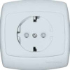 Розетка со шторками Schneider Electric Рондо RS16-121-BI
