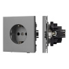 Механизм электрической розетки Arlight SCT-TENDO-MEU1-PL-GR (230V, 16A) 054080