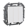 Выключатель 3-кл, винтовые клеммы, 10 AX , 250 В. Legrand/Daccord Inspiria 673540