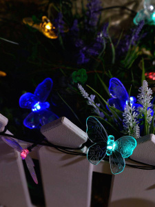 Гирлянда на солнечных батареях (UL-00006557) Uniel Бабочки USL-S-129/PT4000 Butterflies