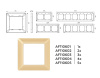 Рамка трехместная Ambrella Volt Line AF110603